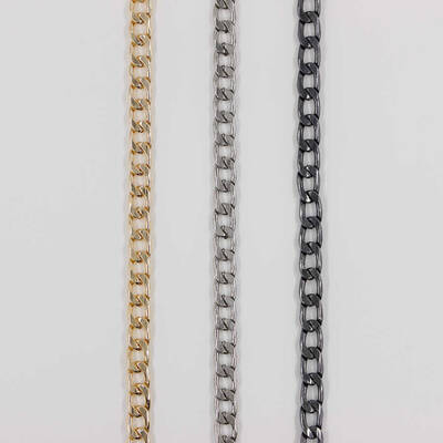 Çanta Askı Zinciri Aluminyum Gümüş 120 cm (9x15x2,4) - 1