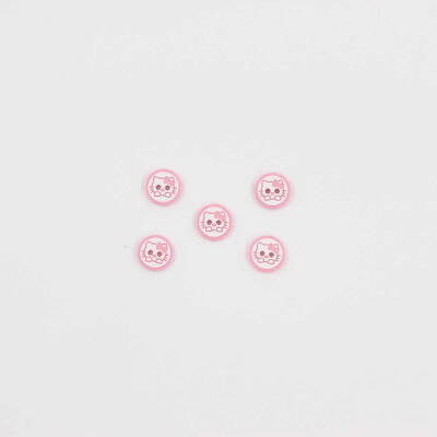 Hello Kitty Baskılı Bebe Düğme(5 Ad.)- PEMBE-No:9 - 1